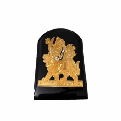 Golden God Idol Stand for Car Dashboard (7cm x 5cm)