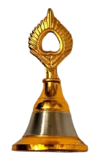 Dual Tone Designer Metal Puja Bell