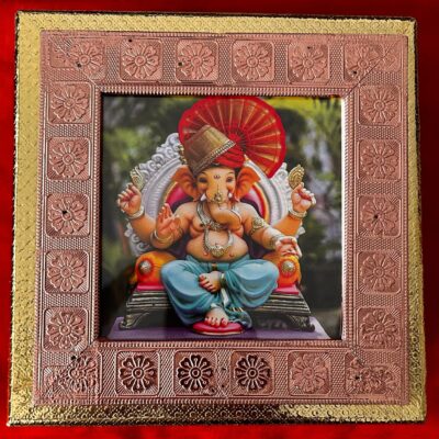 Gold Foil Engraved Dry Fruit Box – 17cm × 22cm × 4cm